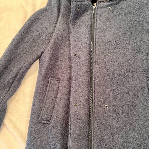 NWT Marc New York Verda Slim Wool-Blend Coat Blue XL - Picture 5 of 8